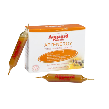 Image Aagaard Propolis Api'Energy 10 Ampoules